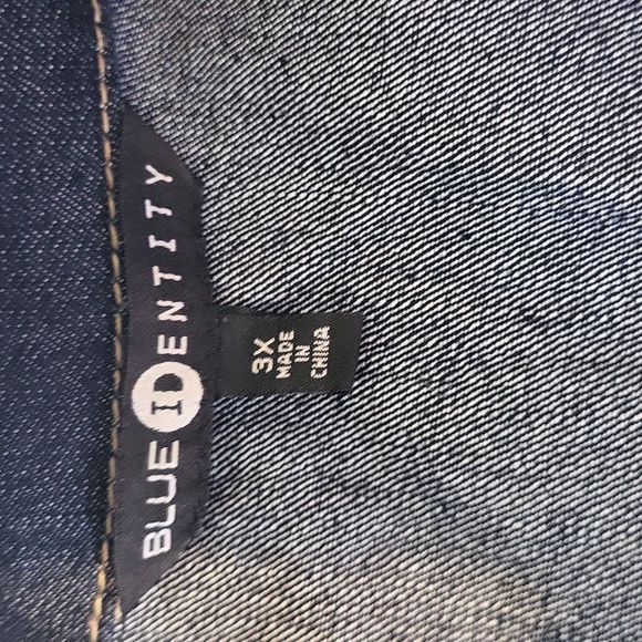 Sleeveless Jean coat womens 3x - Picture 3 of 4